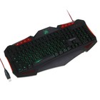 Клавиатура Qumo Dragon War Axe, игровая, проводная, подсветка, 112 клавиш, USB, чёрная - фото 51292654