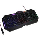 Клавиатура Qumo Dragon War Spirit, игровая, проводная, подсветка, 104 клавиши, USB, чёрная - фото 317907237