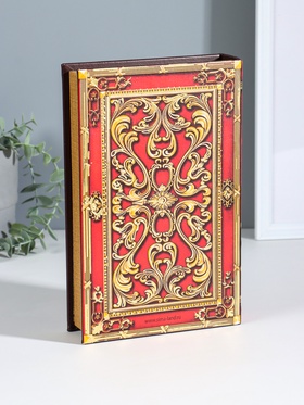 Шкатулка книга-сейф «Государева казна», дерево, искусственная кожа, 26×17×5 см