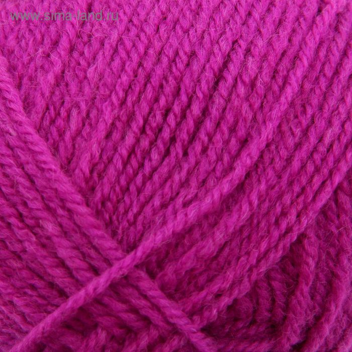 Пряжа "Надежда" 30% шерсть, 70% акрил 220м/100гр (191 цикламен) - Фото 1