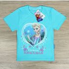 Футболка для девочек "Самая красивая", Холодное сердце, рост 98-104 (30) см, 3-4 года,100% хлопок - Фото 1