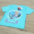 Футболка для девочек "Самая красивая", Холодное сердце, рост 98-104 (30) см, 3-4 года,100% хлопок - Фото 3