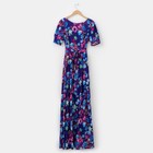 Платье женское, цвет фиолетовый/цветочный принт, размер 48 - Фото 2