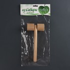 Массажёр «Каток», 20 × 9 × 4 см, деревянный, зубчатый - Фото 7