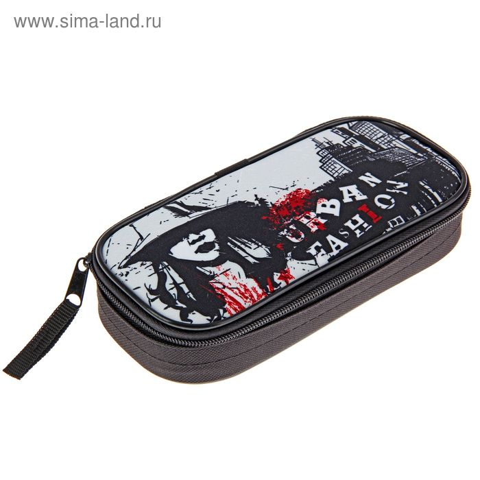 Пенал мягкий футляр ткань Urban Fashion, 95х205х45 мм - Фото 1