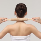 Массажёр «Скалка» для спины, d = 4 × 42 см, деревянный, с шипами - фото 8277660