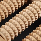 Массажёр для ног «Барабаны», 19 × 13 × 4 см, деревянный, 5 рядов - фото 24622902