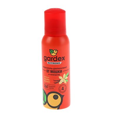 Аэрозоль Репеллент Gardex Extreme, от комаров и мошек, 2 в 1, 100 мл