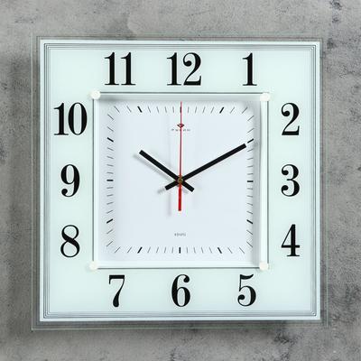 Часы настенные интерьерные "Белая классика", бесшумные, 35 х 35 см