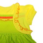 Платье для девочки, рост 122 см, цвет салатовый/жёлтый, принт горох (арт. К-016) - Фото 2