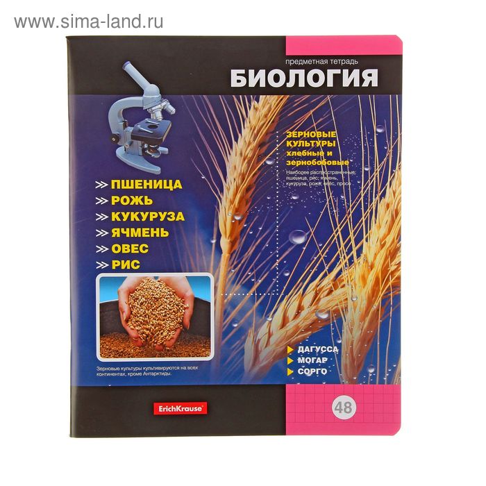 Тетрадь предметная Online Journals-2, 48 листов клетка "Биология", EK 38931 - Фото 1