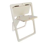 Стул, с возможностью вешать на стену, до 100кг, цвет белый глянец - Фото 1