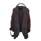 Рюкзак молодёжный на молнии, 2 отдела, 4 наружных кармана, серый/красный - Фото 3