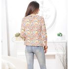 Блуза женская 4834 цвет белый/оранж/лимон, р-р 48, рост 164 см - Фото 8