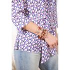 Блуза, размер 50, рост 164 см, цвет белый/фиолетовый/розовый (арт. 4837 С+) - Фото 4