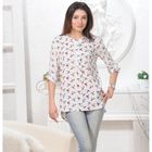 Блуза женская 4823 цвет белый, р-р 46, рост 164 см - Фото 5