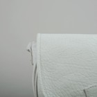 Сумка женская на молнии, 1 отдел, 1 наружный карман, белая - Фото 4
