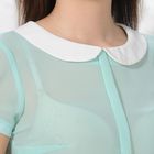 Блуза, размер 50, рост 164 см, цвет мята/белый (арт. 4825 С+) - Фото 3