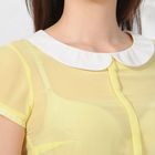 Блуза, размер 50, рост 164 см, цвет лимон/белый (арт. 4825а С+) - Фото 3