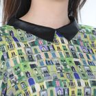 Блуза женская 4831а цвет зеленый/черный/желтый, р-р 46, рост 164 см - Фото 4