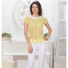 Блуза женская 4825а цвет лимон/белый, р-р 46, рост 164 см - Фото 5