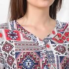 Блуза женская 4841 цвет белый/синий/красный, р-р 46, рост 164 см - Фото 3