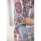 Блуза женская 4841 цвет белый/синий/красный, р-р 46, рост 164 см - Фото 4