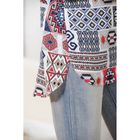 Блуза женская 4841 цвет белый/синий/красный, р-р 46, рост 164 см - Фото 5