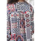 Блуза женская 4841 цвет белый/синий/красный, р-р 46, рост 164 см - Фото 6