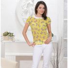 Блуза, размер 52, рост 164 см, цвет жёлтый/белый (арт. 4824а С+) - Фото 5