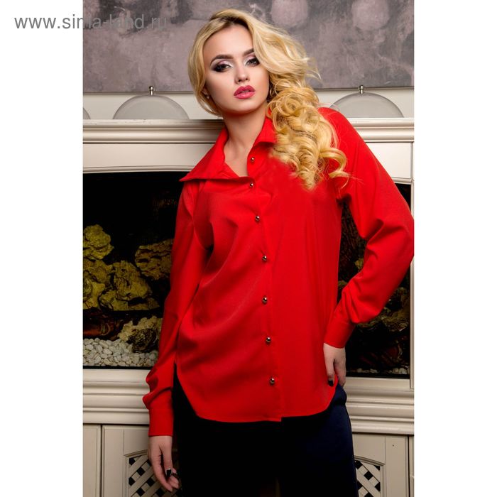 Блуза женская 72044  цвет красный, размер S (42), рост 168 - Фото 1
