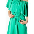Платье с открытыми плечами женское цвет изумруд, размер L (46), рост 168 - Фото 4