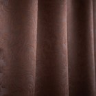 Штора портьерная, «Водевиль», 135х260 см, цвет шоколад, тиснение - Фото 3
