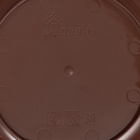 Горшок для цветов с поддоном «Доляна. Эрика», 1.8 л, пластиковый, коричневый - фото 67141374