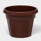 Горшок для цветов с поддоном «Доляна. Эрика», 700 мл, пластиковый, коричневый - Фото 5