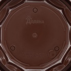 Горшок для цветов с поддоном Доляна «Эрика», 0,7 л, цвет коричневый - фото 809370331