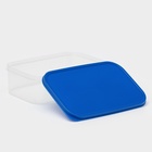 Контейнер пищевой Доляна, 1.2 л, цвет синий - Фото 2