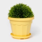 Горшок для цветов с поддоном Доляна «Эрика», 1.8 л, пластиковый, цвет жёлтый - Фото 10