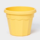 Горшок для цветов с поддоном Доляна «Эрика», 1.8 л, пластиковый, цвет жёлтый - Фото 4