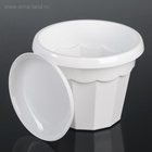 Горшок для цветов с поддоном «Доляна. Эрика», 1.8 л, пластиковый, белый - Фото 4