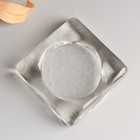 Подсвечник квадратный с углублением под свечу D-7,5 см, 2,5х10 см - фото 25468611