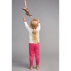 Костюм для девочки "Mademoiselle", рост 122-128 см, цвет молочный/розовый - Фото 4