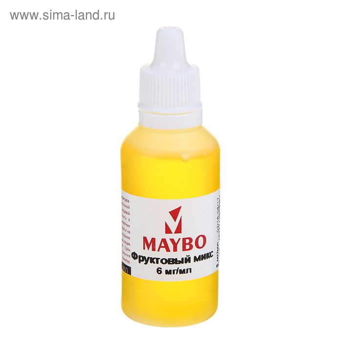 Жидкость для многоразовых ЭИ Maybo, фруктовый, 6 мг, 30 мл - Фото 1