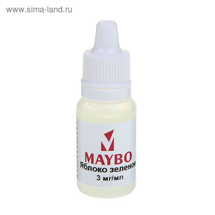 Жидкость для многоразовых ЭИ Maybo, яблоко зеленое, 3 мг, 10 мл - Фото 1