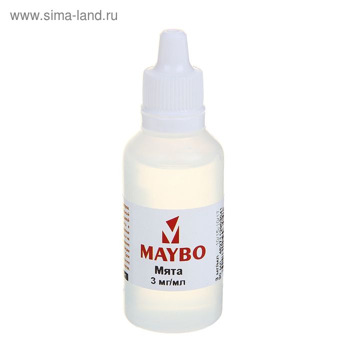 Жидкость для многоразовых ЭИ Maybo, мята, 3 мг, 30 мл - Фото 1