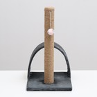 Когтеточка "Столбик" с дугой и игрушкой, 35 х 30 х 54 см,  микс цветов - Фото 3