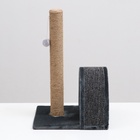 Когтеточка «Столбик», 35×30×54 см, с дугой и игрушкой, МИКС - Фото 3