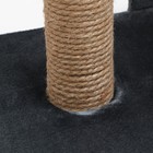 Когтеточка "Столбик" с дугой и игрушкой, 35 х 30 х 54 см,  микс цветов - Фото 6
