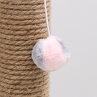 Когтеточка «Столбик», 35×30×54 см, с дугой и игрушкой, МИКС - Фото 6