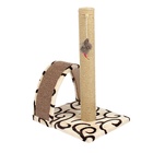 Когтеточка «Столбик», 35×30×54 см, с дугой и игрушкой, МИКС - Фото 8